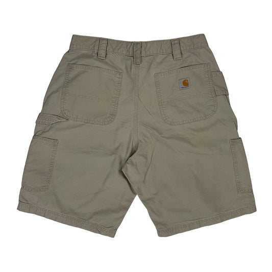 Carhartt Carpenter Shorts - 36W 10L Beige Cotton