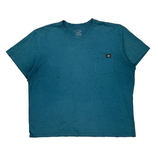 Dickies T-Shirt - 2XL Blue Cotton