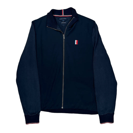 Tommy Hilfiger Zip Up - Large Navy Cotton