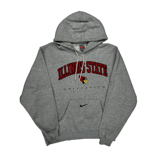 Illinois State University Nike College Hoodie - Medium Grey Cotton