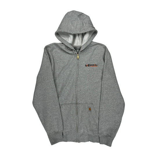 Loose Fit Carhartt Hoodie - Large Grey Cotton Blend