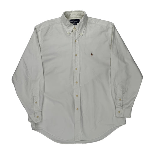 Yarmouth Ralph Lauren Shirt - Medium White Cotton