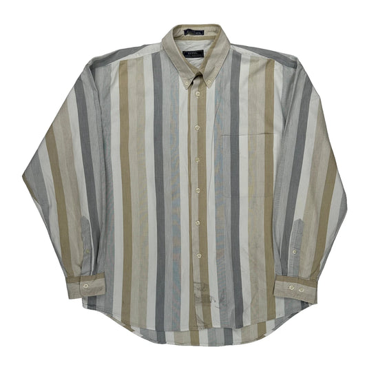 Guess Striped Shirt - Large Multicoloured Cotton