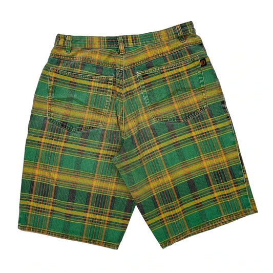 Legal Hip Hop Denim Shorts - 33W 10L Yellow Cotton