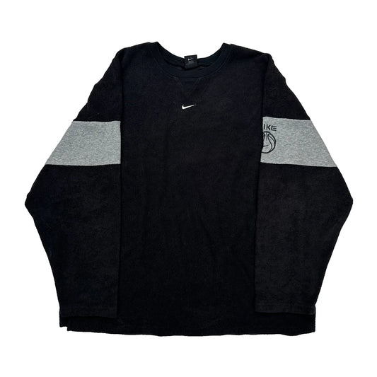 Nike Long Sleeve T-Shirt - XL Grey Cotton