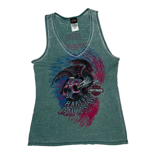 Harley Davidson Graphic Vest - Medium Multicoloured Cotton