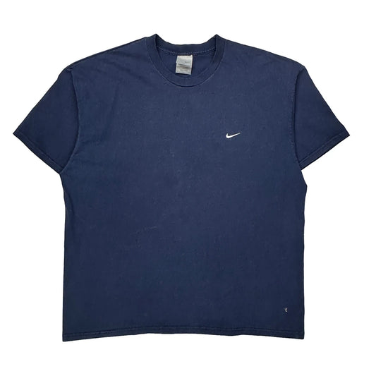Nike T-Shirt - 2XL Blue Cotton