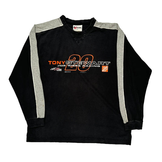 Tony Stewart Joe Gibbs Racing Chase Authentics Nascar Long Sleeve T-Shirt - Large Black Cotton