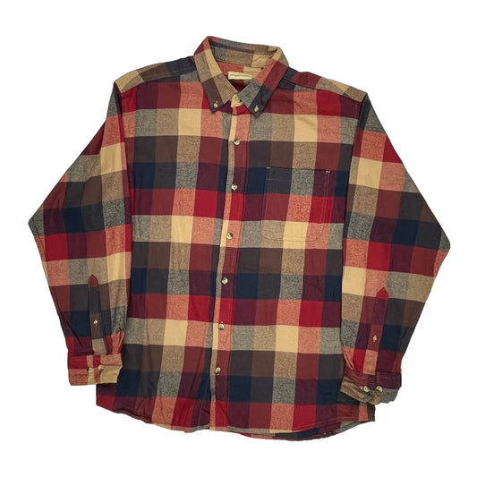 Hobbs Creek Checked Flannel Shirt - Large Multicoloured Cotton
