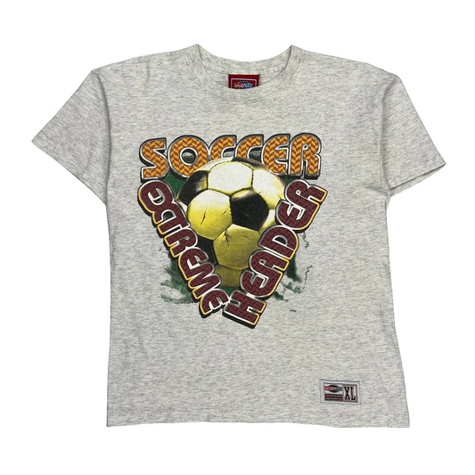 Age 15 Sportrax Single Stitch T-Shirt - XL Grey Cotton