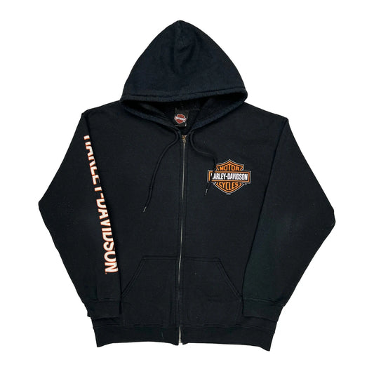 Harley-Heaven Harley Davidson Hoodie - Large Black Cotton