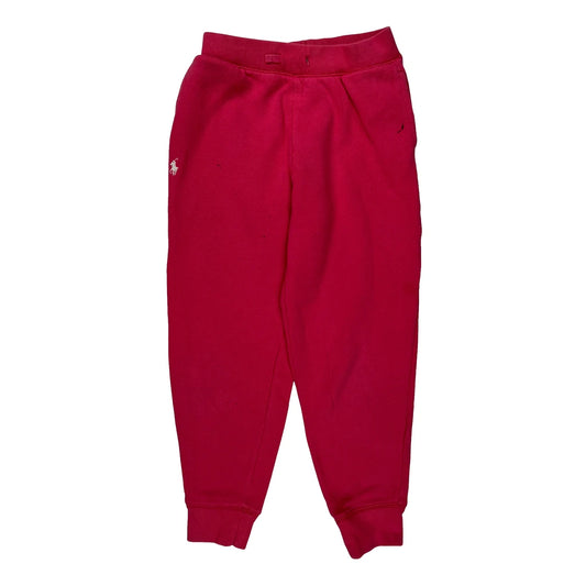 Age 6-8 Polo By Ralph Lauren Joggers - Medium Red Cotton