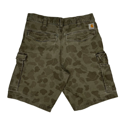 Carhartt Cargo Shorts - 34W 11L Camo Cotton