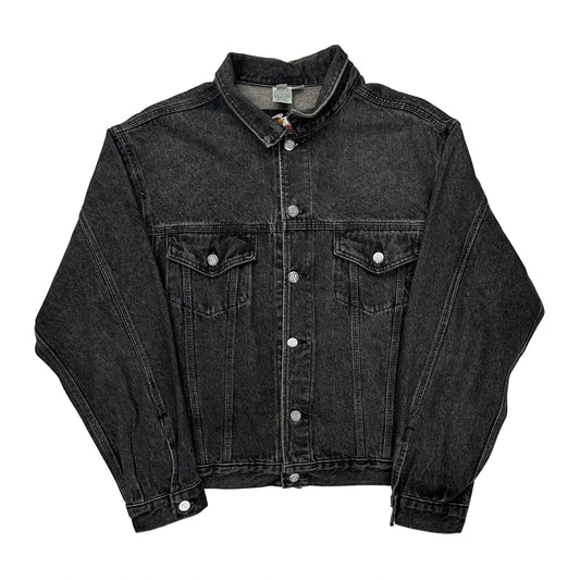 Made In USA, 90Th Anniversary Edition Harley Davidson Graphic Denim Jacket - Medium Black Denim