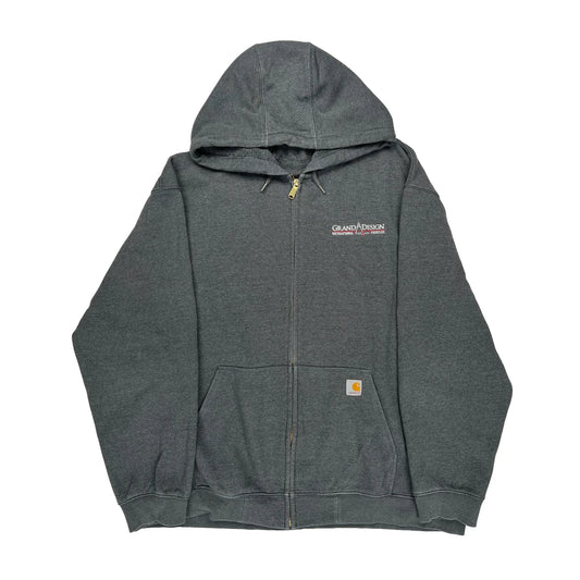 Carhartt Hoodie - 3XL Grey Cotton Blend