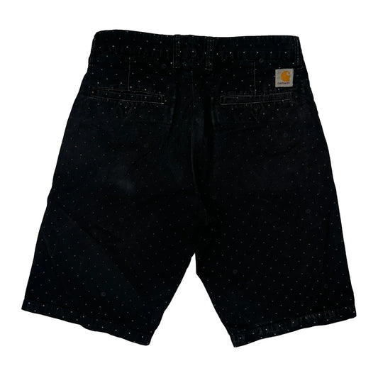 Carhartt Polka Dot Shorts - 30W 10L Black Cotton