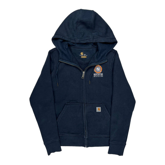 Northstar Recycling Logo Carhartt Hoodie - Small Navy Cotton
