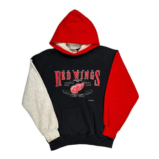 Made In USA, Detroit Red Wings Nutmeg Graphic Hoodie - XL Black Cotton