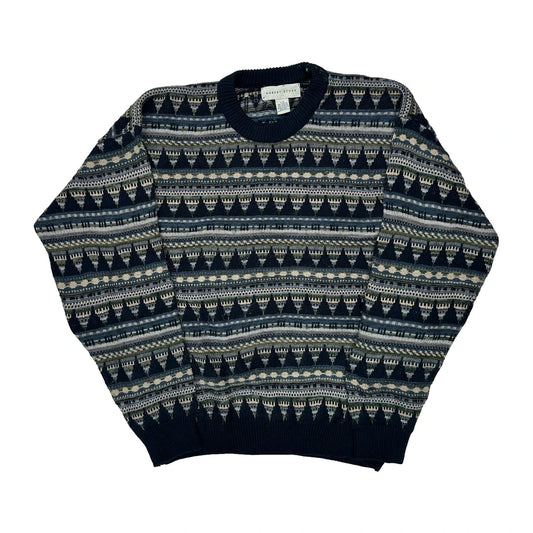 Robert Stock Striped Jumper - Large Multicoloured Acrylic