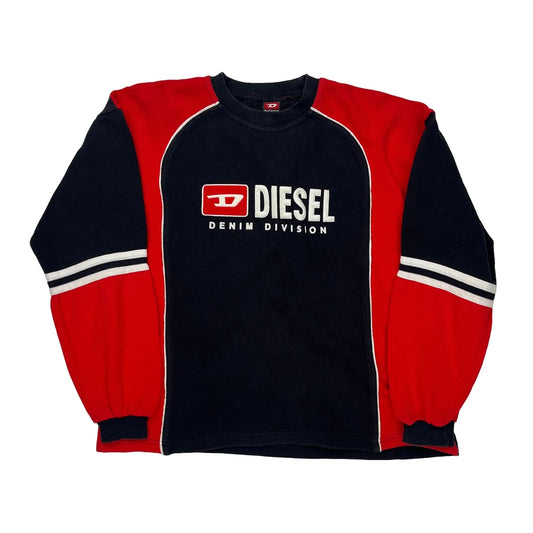 Diesel Long Sleeve T-Shirt - XL Black Cotton