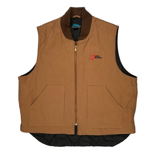 Workwear Utica Boilers Tri-Mountain Gilet - XL Brown Polyester