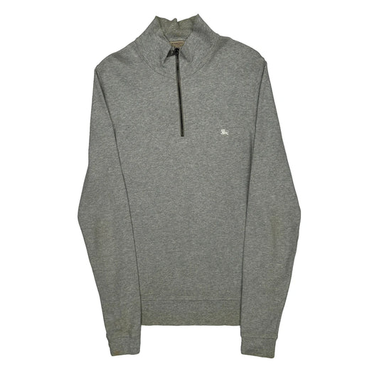 Burberry London 1/4 Zip - Small Grey Cotton
