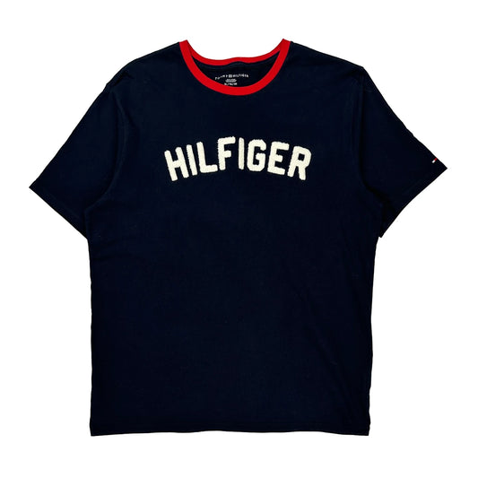 Tommy Hilfiger Spellout T-Shirt - XL Red Cotton