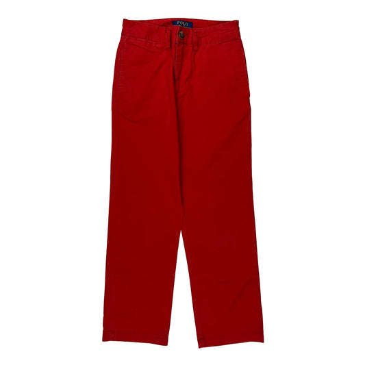 Age 7 Polo By Ralph Lauren Chinos - Small Red Cotton