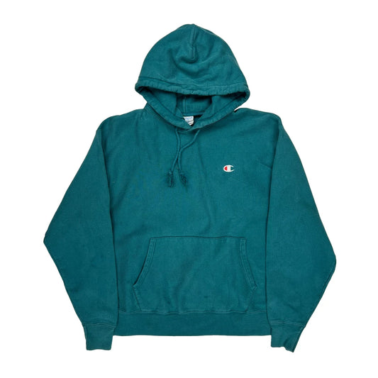 Reverse Weave Champion Hoodie - XL Green Cotton