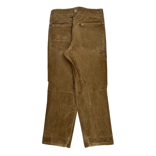 Kühl Double Knee Cargo Trousers - 34W 32L Brown Cotton