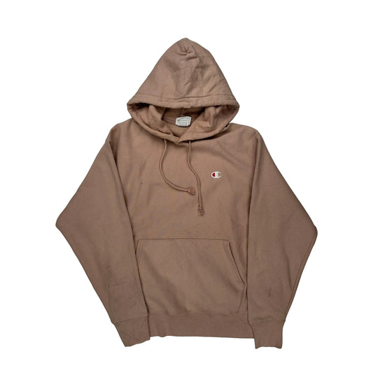 Reverse Weave Champion Hoodie - Large Pink Cotton