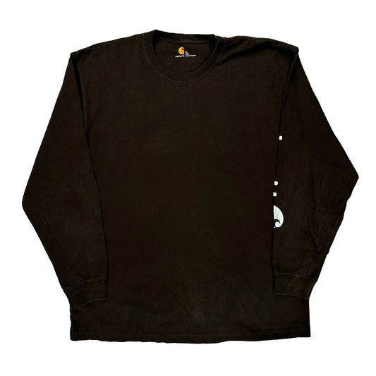 Carhartt Long Sleeve T-Shirt - XL Black Cotton