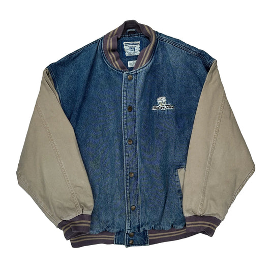 Packers Lee Nfl Varsity Jacket - XL Blue Cotton