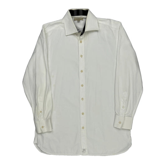 Burberry London Shirt - Medium White Cotton