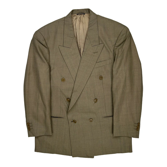 Double Breasted Christian Dior Blazer - XL Brown Wool