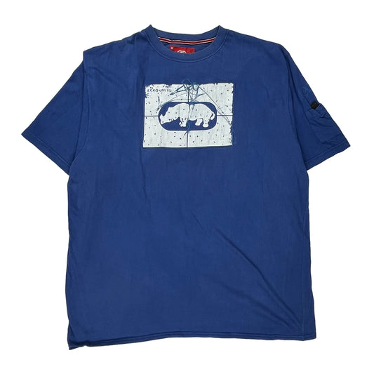 Ecko Unltd Hip Hop T-Shirt - 2XL Blue Cotton