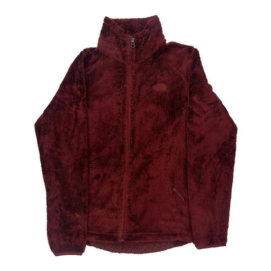 The North Face Fleece Jacket - Medium Burgundy Polyester