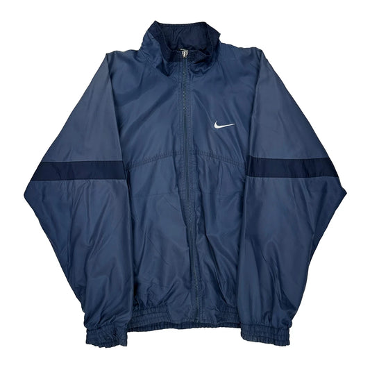 Nike Windbreaker - Small Blue Polyester