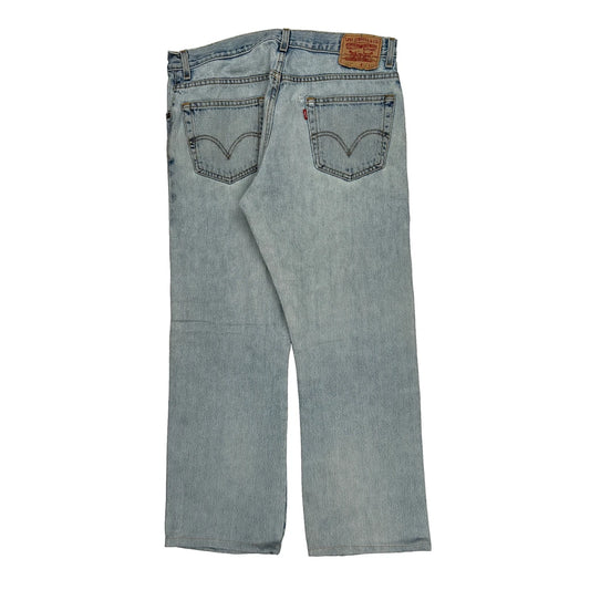 517 Levis Boot Cut Jeans - 36W 32L Light Wash Cotton