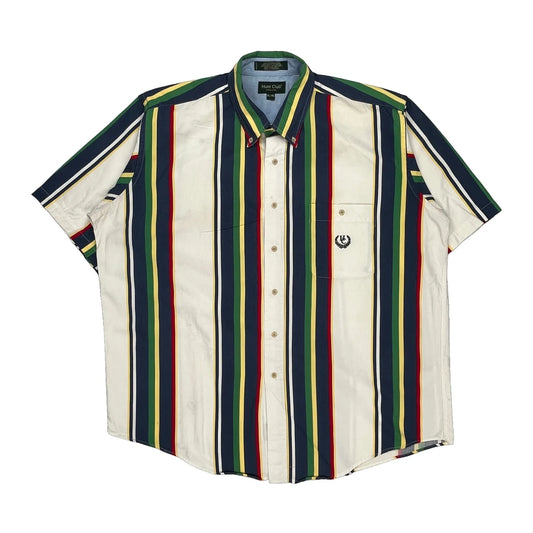 Hunt Club Striped Short Sleeve Shirt - XL Multicoloured Cotton