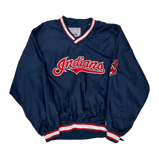 Indians Starter Mlb Windbreaker - XL Navy Polyester