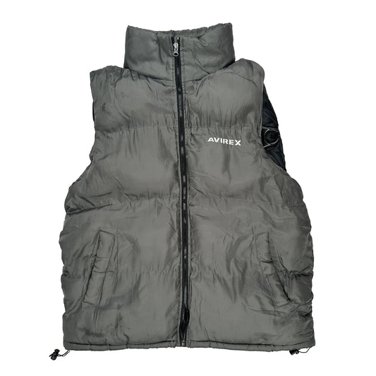Avirex Puffer - Large Grey Polyester