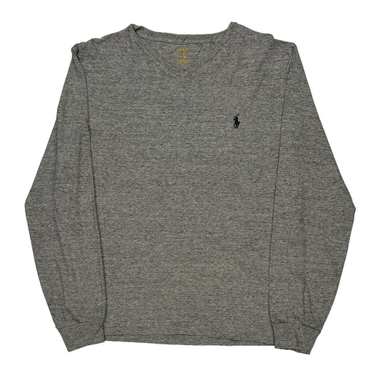 Polo By Ralph Lauren Long Sleeve T-Shirt - Medium Grey Cotton
