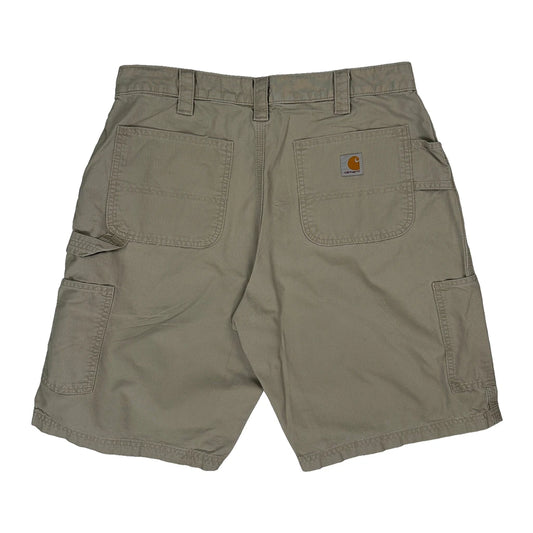 Carhartt Carpenter Shorts - 36W 10L Khaki Cotton