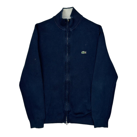 Lacoste Zip Up - Medium Navy Cotton