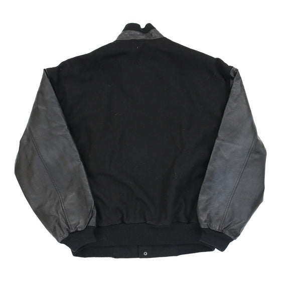 Vintage black Outer Boundary Varsity Jacket - mens medium