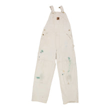  Vintage white Paint splattered Carhartt Dungarees - mens 34" waist