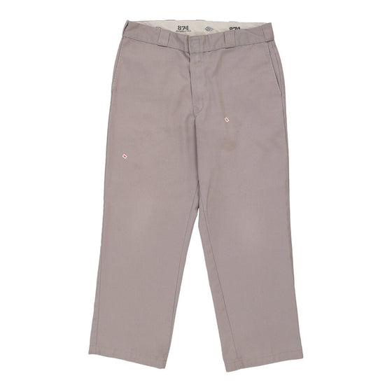 Vintage grey 874 Dickies Trousers - mens 32" waist