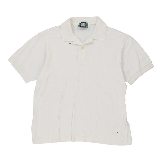 Vintage white Age 14-15 Sergio Tacchini Polo Shirt - boys medium