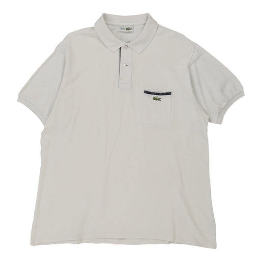 Vintage white Made in France Lacoste Polo Shirt - mens x-large